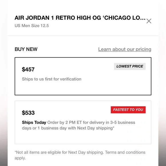 Size 12.5 lost and found new